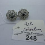 Pair Sterling Earrings