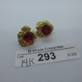 14K Gold Earring set