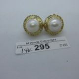 14K Gold Earring Set