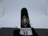 Ring-Sterling & marcasite-size 8