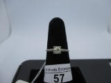 Ring-10K diamond, size 6.5