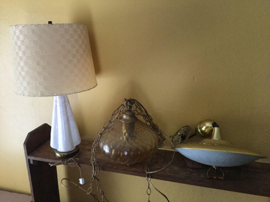 3 vintage lamps