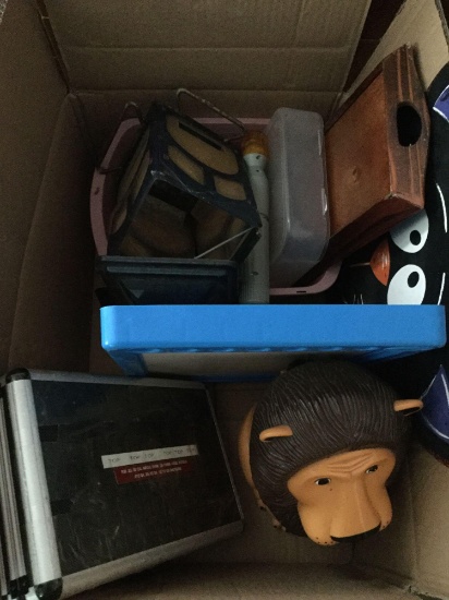 Misc box lot tiger cookie jar
