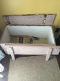 Old wood toy box