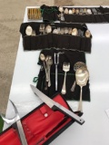 Assortment of silverware (plated)
