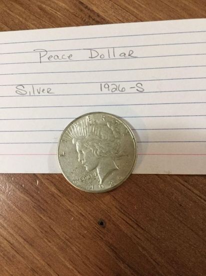 Peace Dollar Silver 1926-S