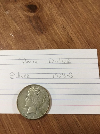 Peace Dollar Silver 1928-S