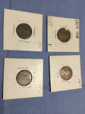 Lincoln wheat Cents in Holders