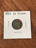 1852 3 cent Coin