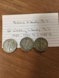 Silver Liberty Half Dollars (3)