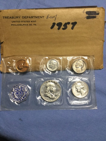 United States Mint. 1957 Proof Set