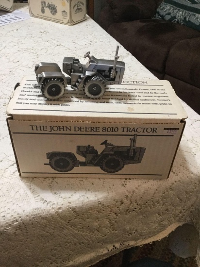 John Deere 8010 pewter tractor