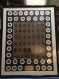 Presidents of the United States Framed Medal Collection