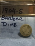 1904-S. Barber Dime