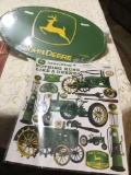 John Deere Calendar,John Deere license Plate, John Deere Stickers NIP