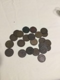 23 mixed dates Indian Cents 1881-1909