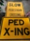 Ped X signs