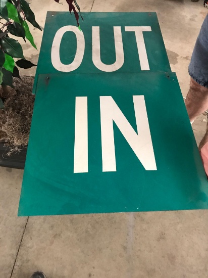 In And Out signs