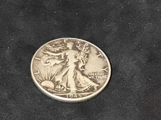 Silver walking liberty Half