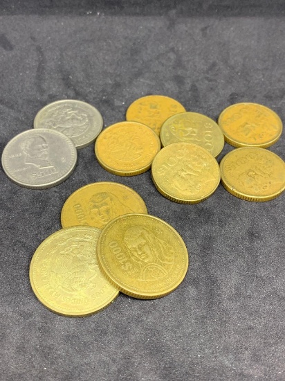 Assorted Mexican Money