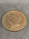 1845 Liberty Head Large Cent Piece