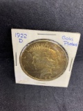 1922 D Gold Plated Dollar