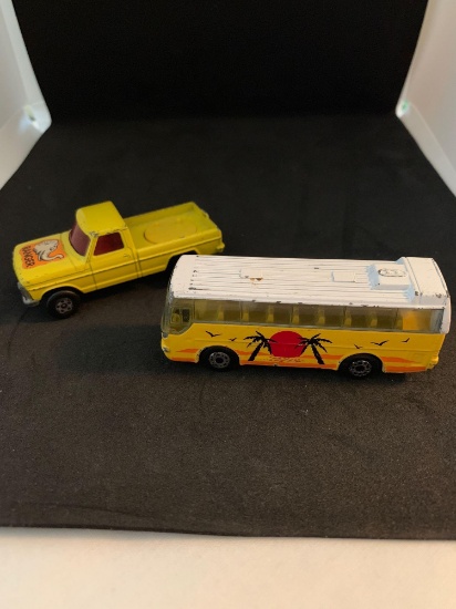 Matchbox Bus and Truck