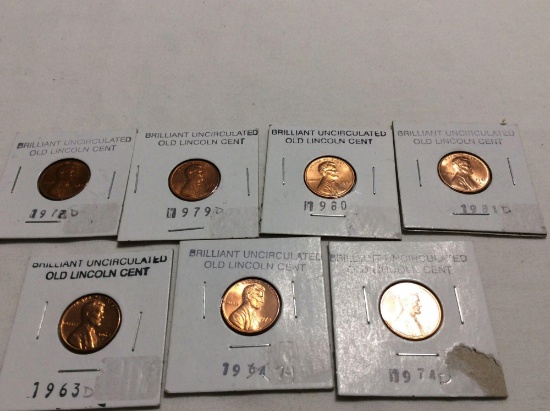 Uncirculated Lincoln Cents