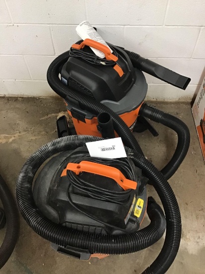 Ridged wet dry vac