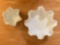 Fluted Milk glass Dishes