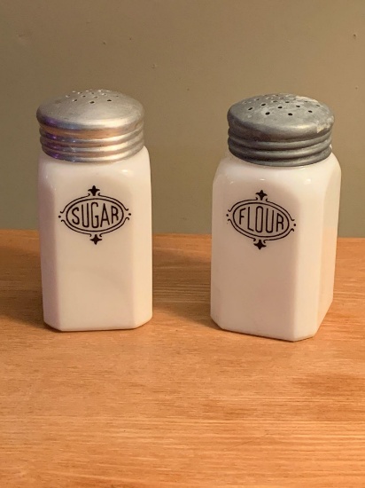 Vintage Milk Glass Shaker