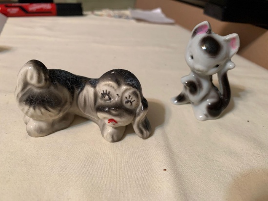 Vintage Dog and Cat
