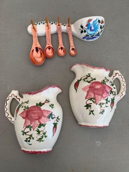 Rooster Spoon And Pitchers