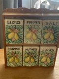 Vintage Spice Shakers and Display