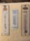Vintage Metal Thermometers