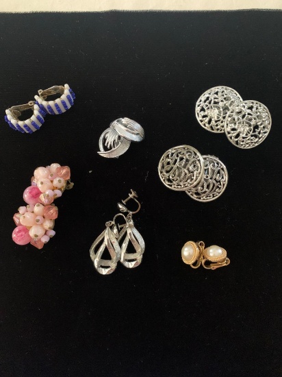 Vintage lot of Marked Earrings