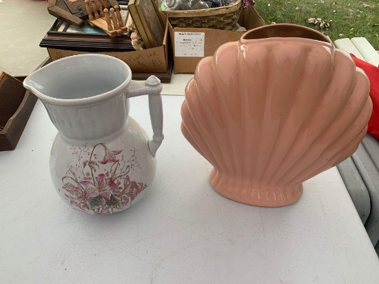 Pitcher and Vase