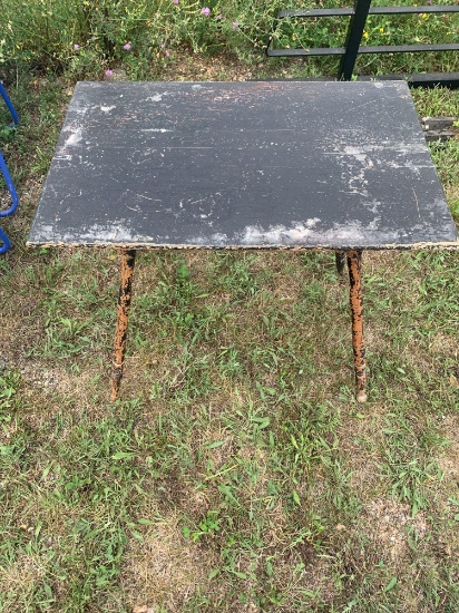 Black Vintage Rustic Table