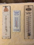 Vintage Metal Thermometers