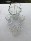 Glass Ice Bucket And Glass ware