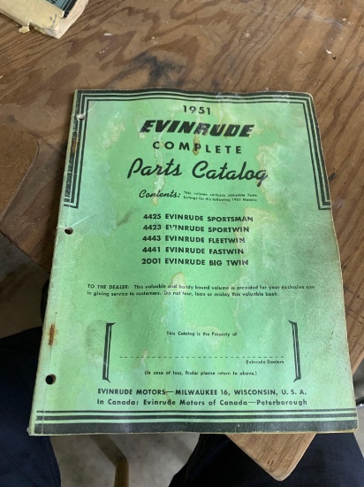 1951 Evinrude parts Manual