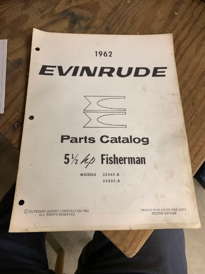 1962 Evinrude Parts Catalog