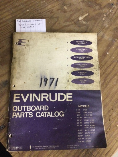 Evinrude outboard parts catalog