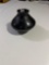 Black, pottery vessel