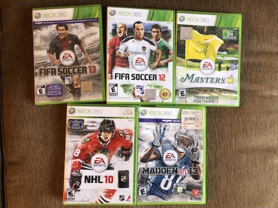 Lot of 3 Xbox 360 Sports games