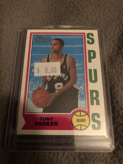 Tony Parker 2001-02 heritage rookie card