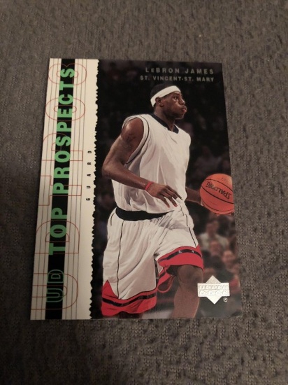 LeBron James 2003 UD top prospects rookie