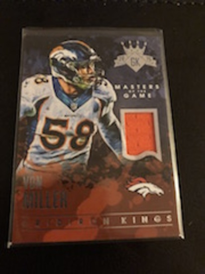 Von Miller 2015 Gridiron Kings Masters of the game Jersey Card