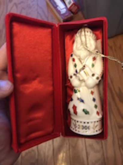 Porcelain 2000 Christmas Ornament with Box