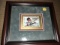 Mickey Mantle vintage autographed baseball card framed really nice Bold autograph